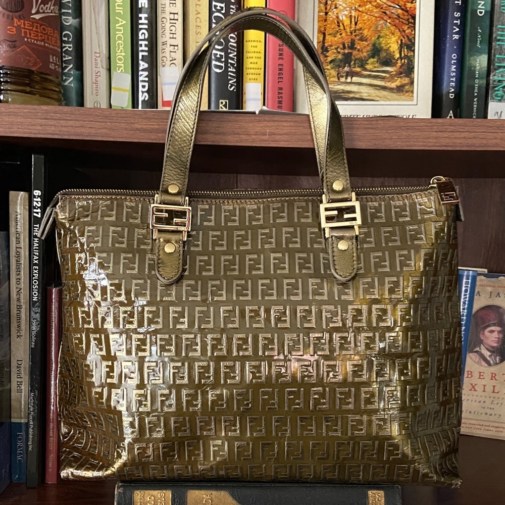 FENDI Vintage Zucchino FF Top Handle Tote Bag